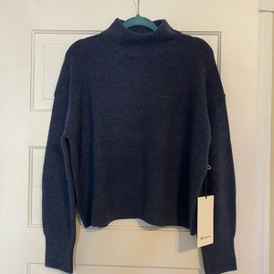 lululemon Merino Wool-Blend Rib Turtleneck Sweater - Size 8